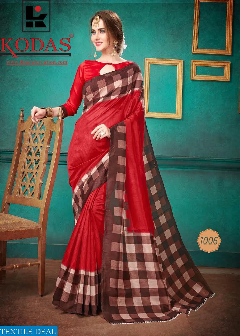 Kodas naaz Wholesale poly cotton Indian Saree